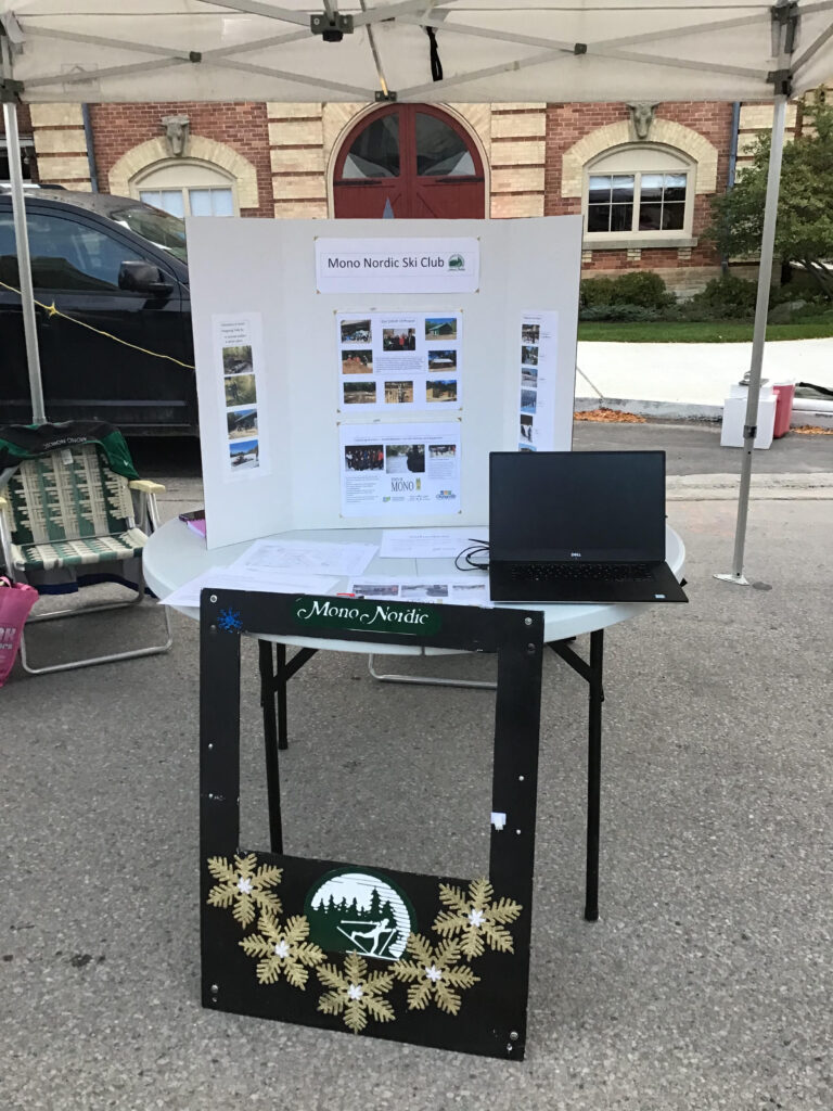 Booth at Orangeville Market